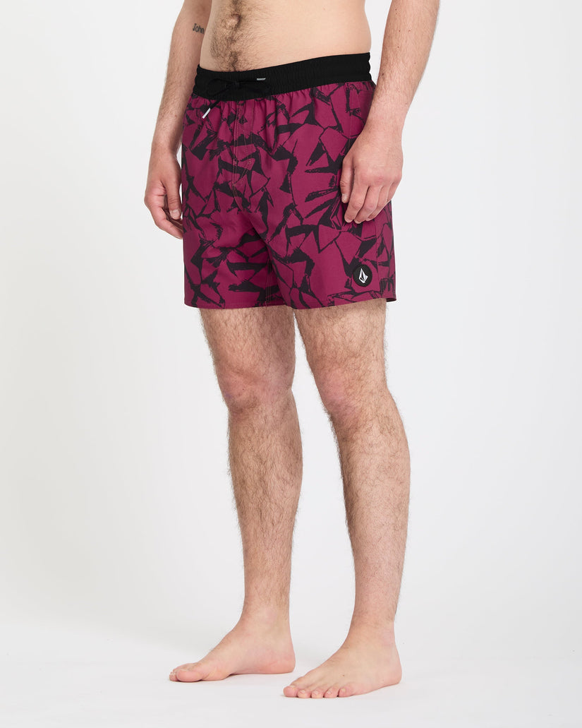 Boardshort Lido Print Trunk 16" - Sangria