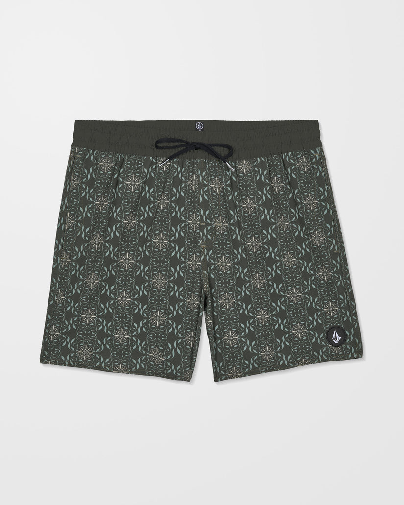 Boardshort Lido Print 16" - Squadron Green