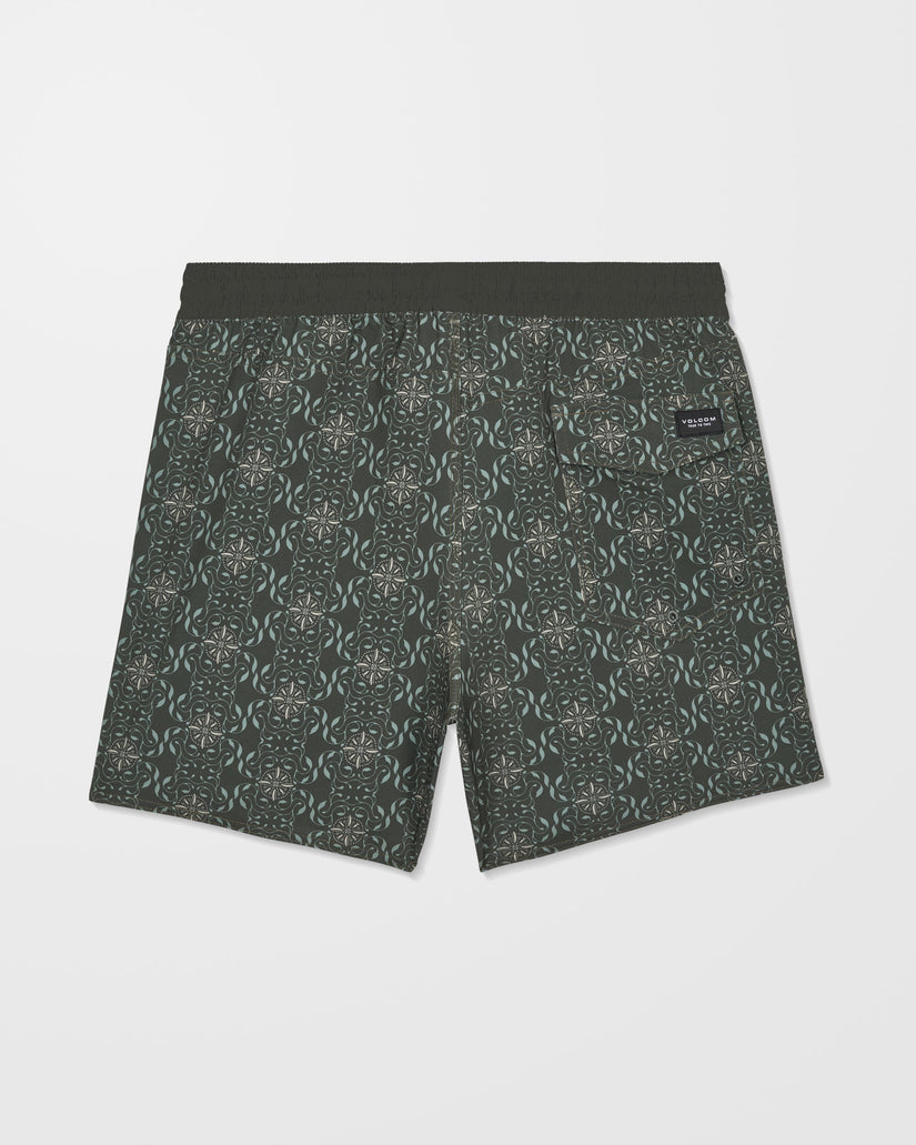 Boardshort Lido Print 16" - Squadron Green
