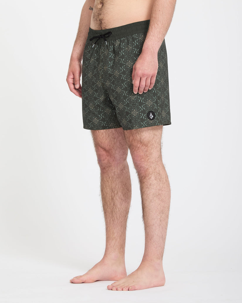 Boardshort Lido Print 16" - Squadron Green