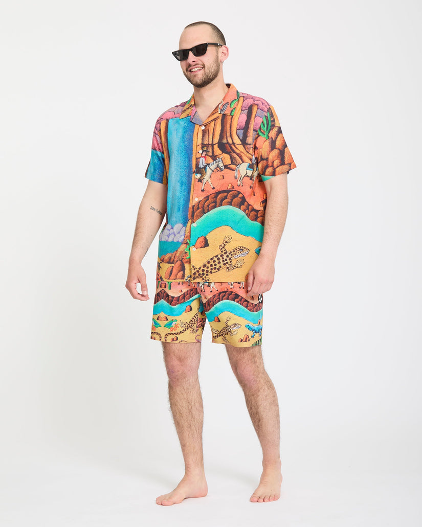 Boardshort Mickey Mason Trunk 17" - Multi