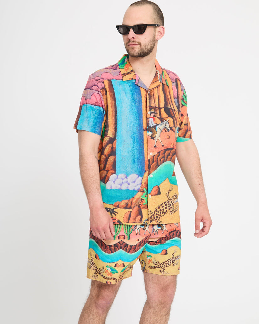 Boardshort Mickey Mason Trunk 17" - Multi