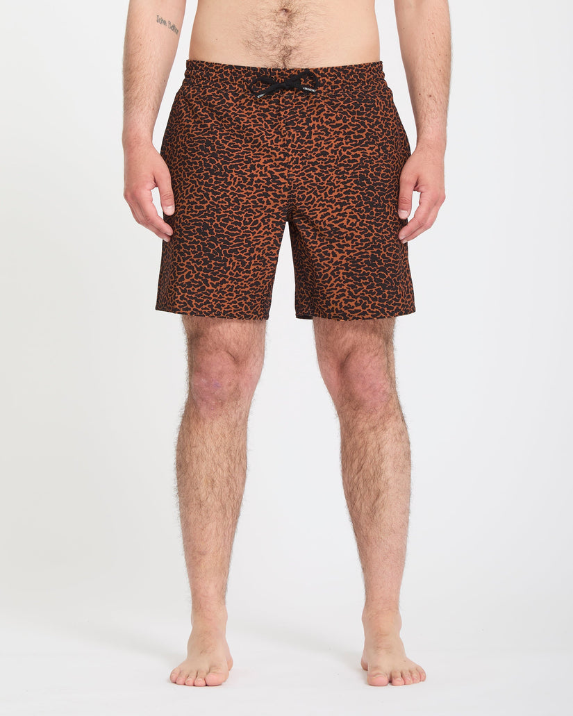Boardshort Melange Trunk 17" - Brown Horn