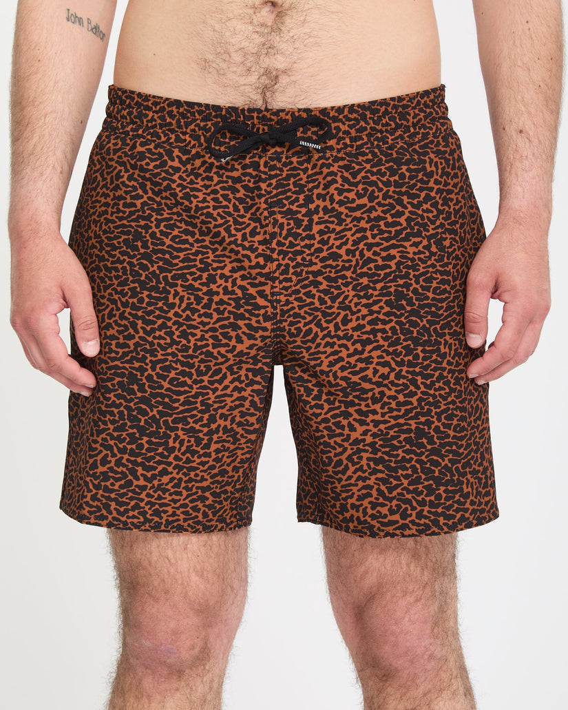 Boardshort Melange Trunk 17" - Brown Horn