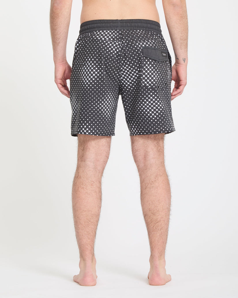 Boardshort Psyche Cotton 17" - Matte Black