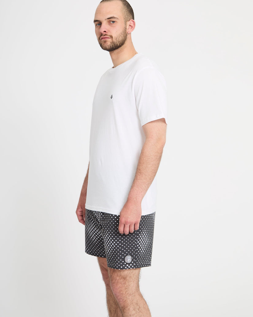 Boardshort Psyche Cotton 17" - Matte Black