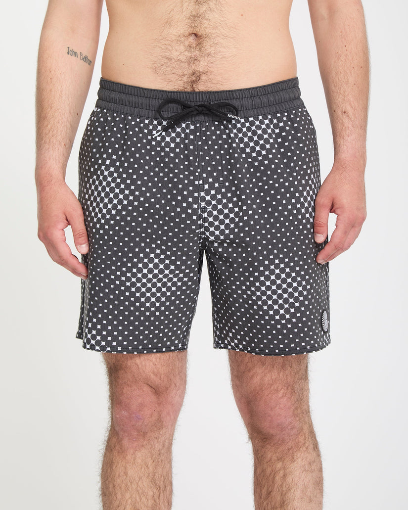 Boardshort Psyche Cotton 17" - Matte Black