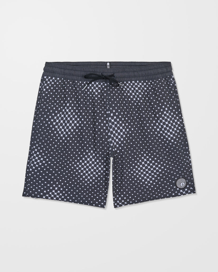 Boardshort Psyche Cotton 17" - Matte Black