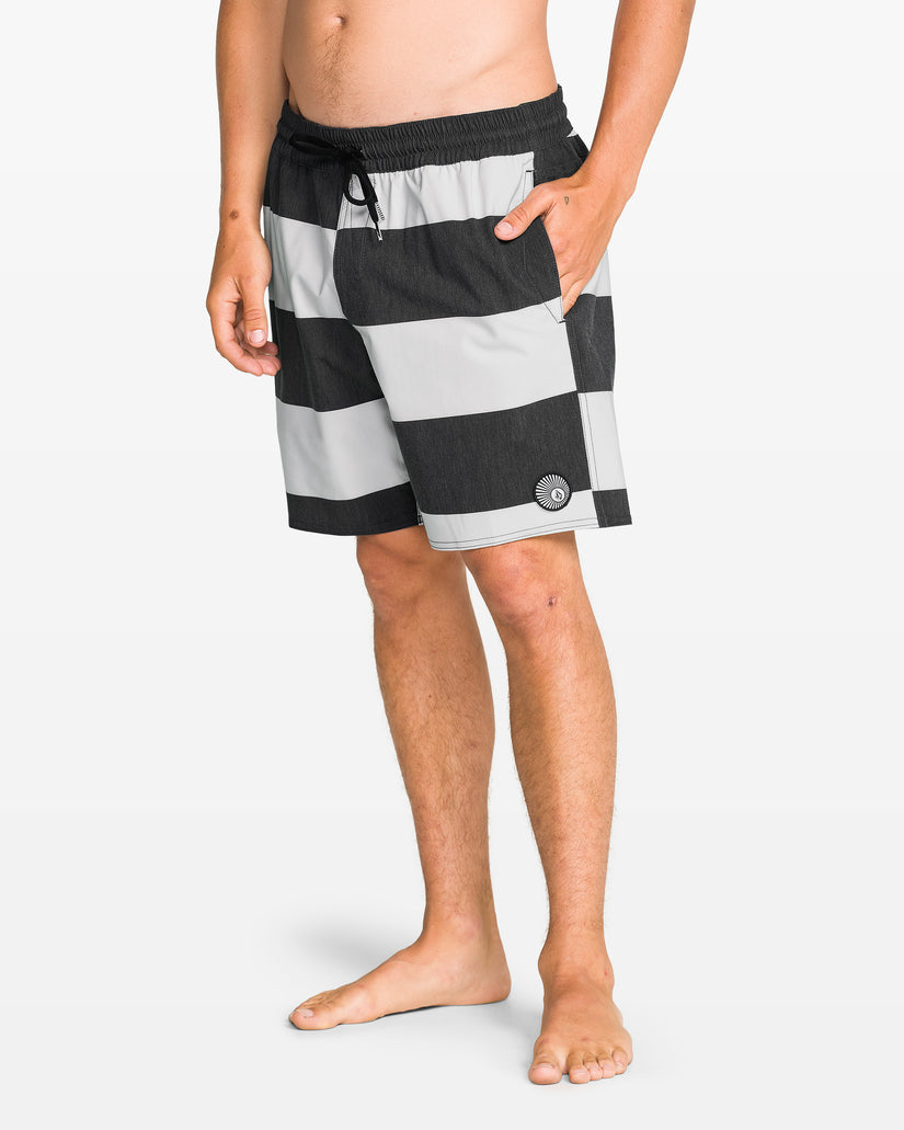 Boardshort Psyche Cotton Trunk 17" - Black