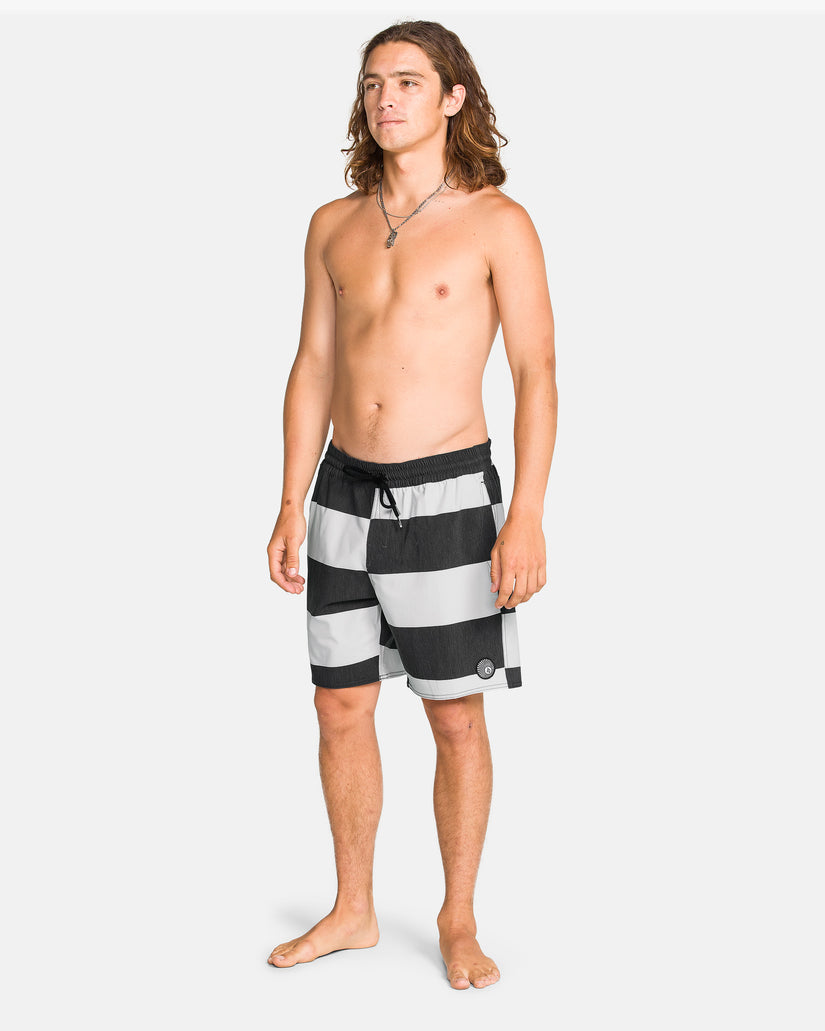 Boardshort Psyche Cotton Trunk 17" - Black
