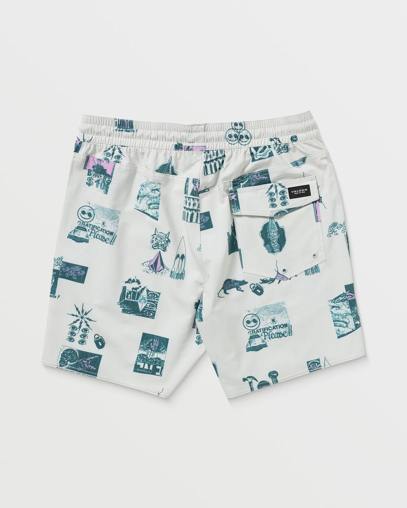 Boardshort Psyche Cotton Trunk 17" - Stone