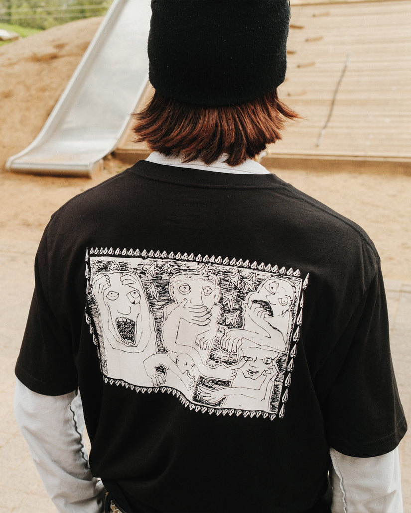 T-shirt Crazybal - BLACK
