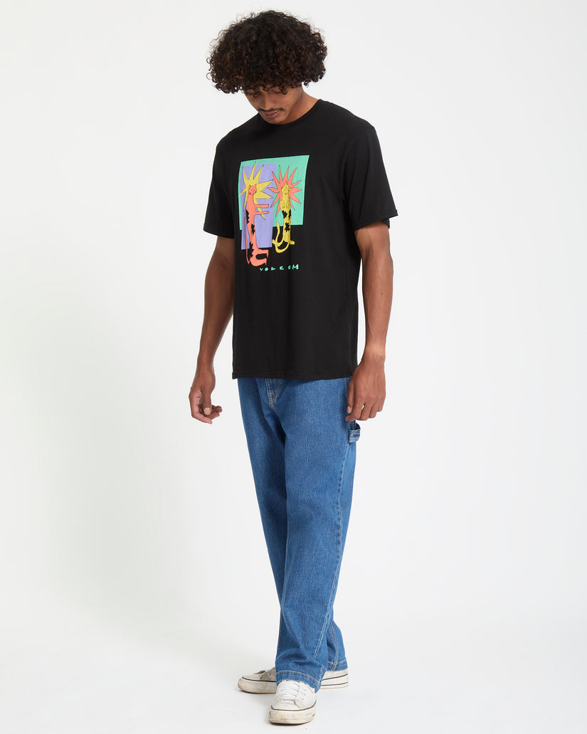 T-Shirt Longo Cats - Black
