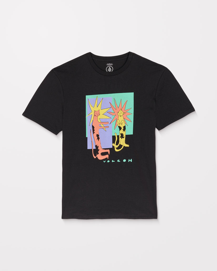 T-Shirt Longo Cats - Black