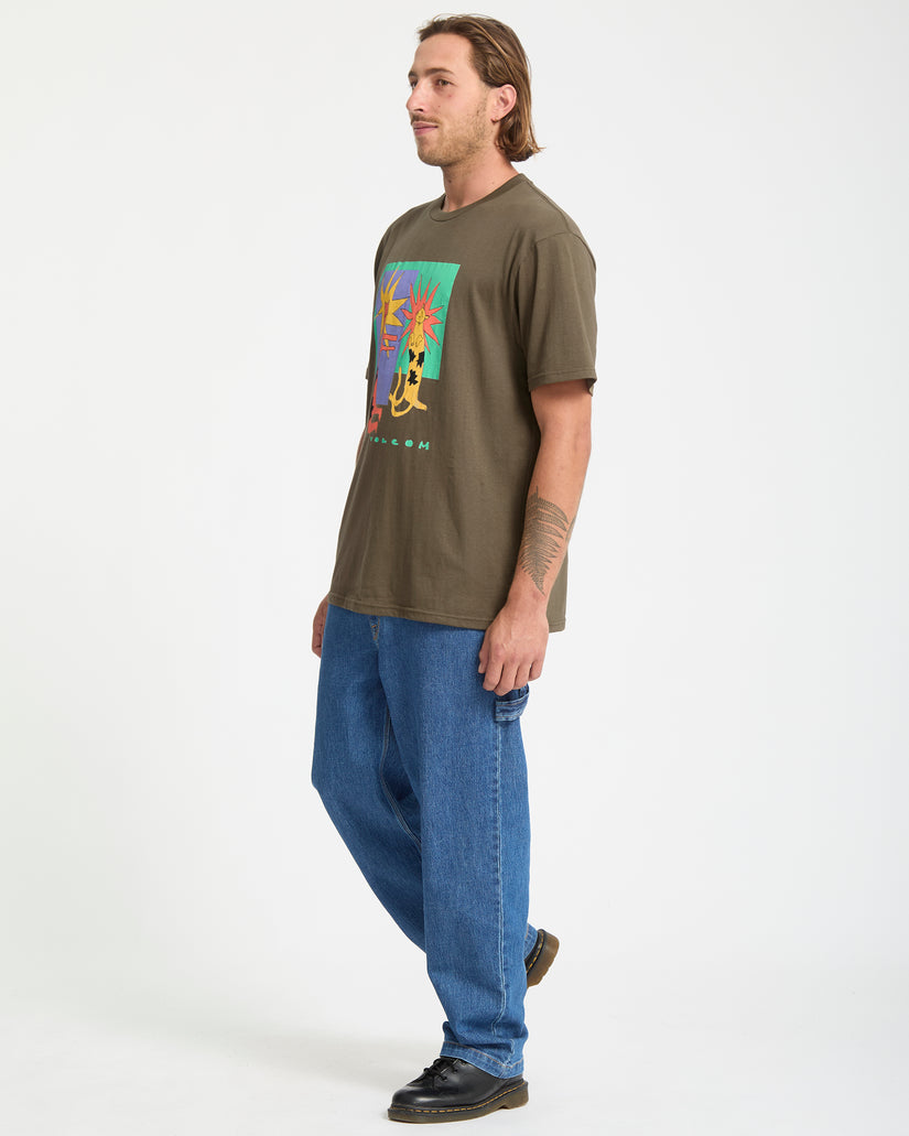 T-Shirt Longo Cats - Sage Leaf