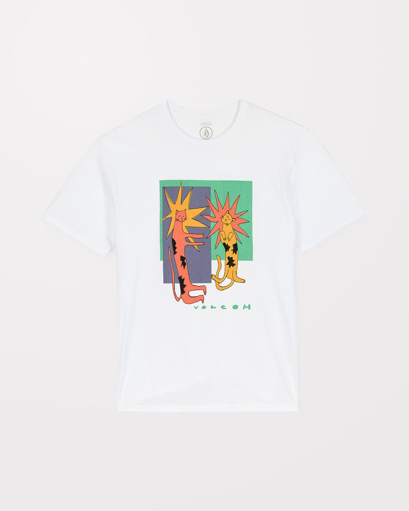 T-Shirt Longo Cats - White