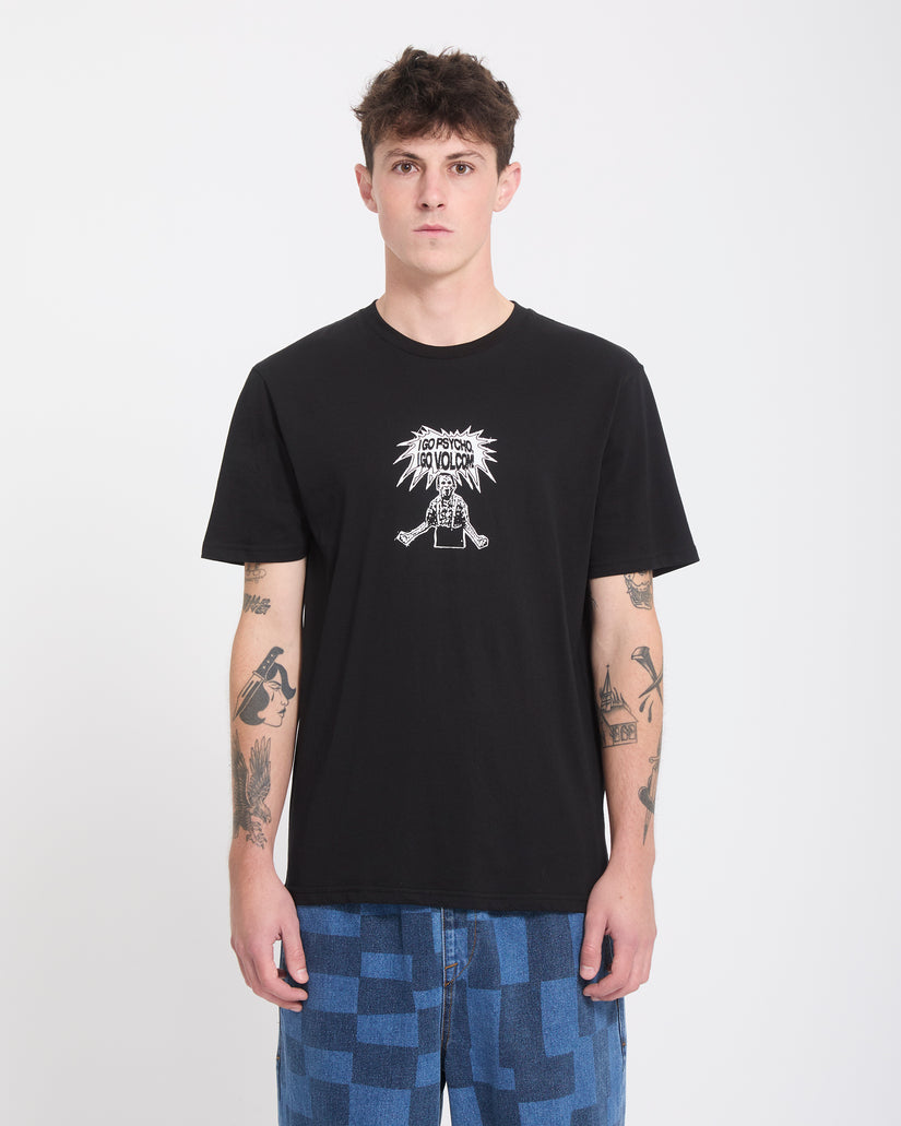 T-shirt I Go Psycho - Black