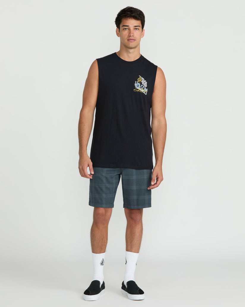 T-Shirt Dropped This Sleeveless - Antique Black