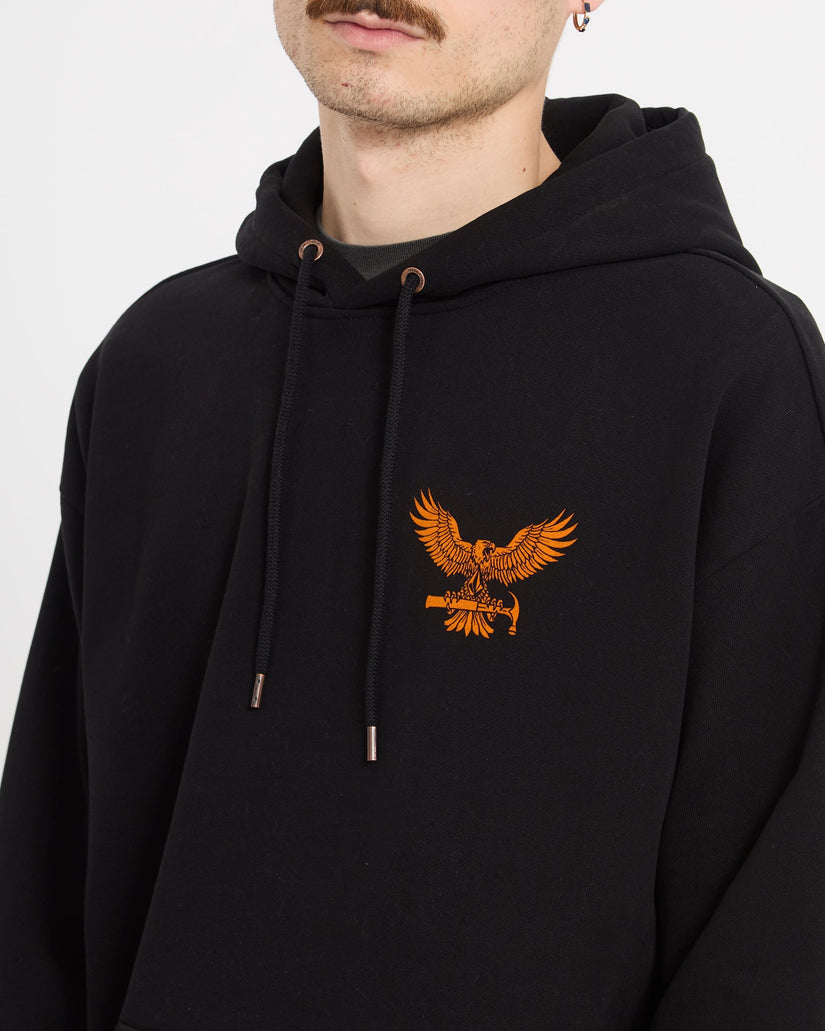 Sweat à capuche Hammered - Black