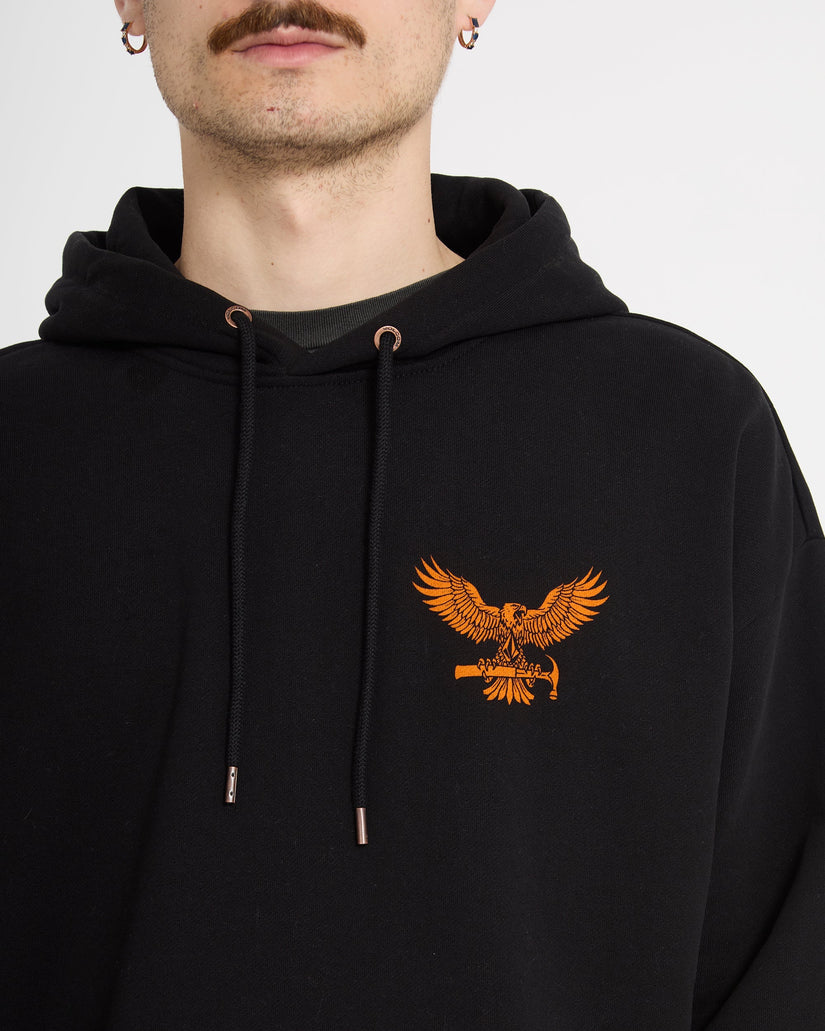 Sweat à capuche Hammered - Black