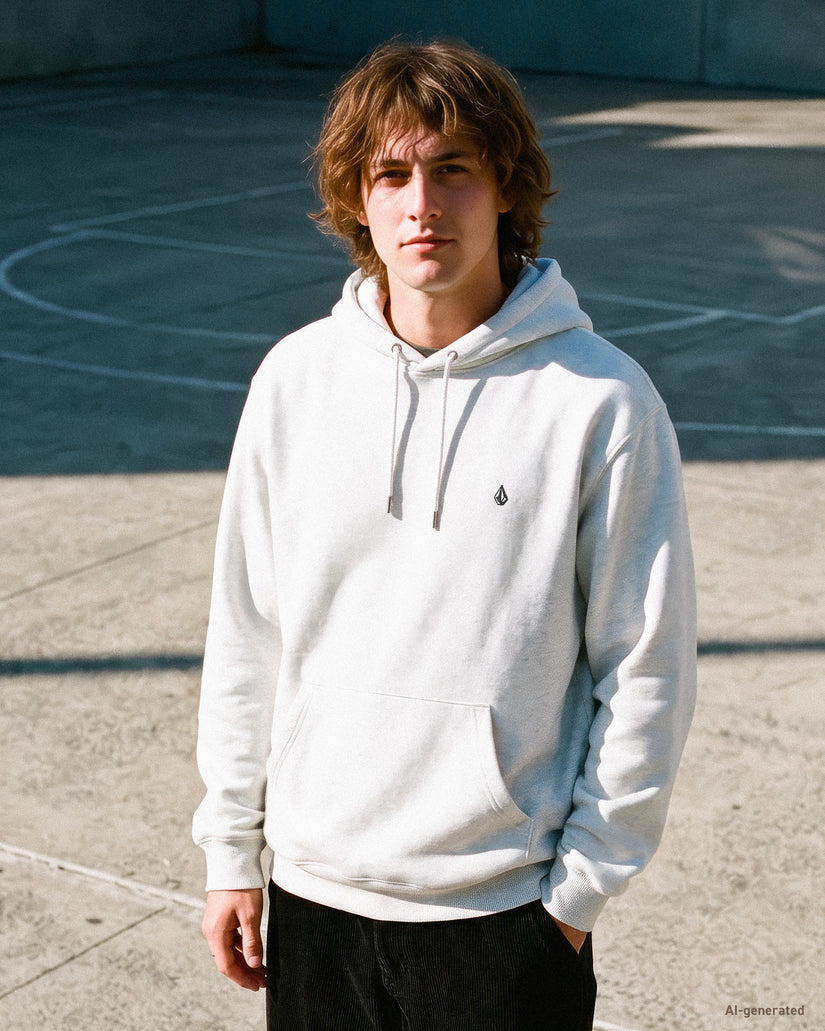 Sweat à capuche Single Stone - Bone Heather