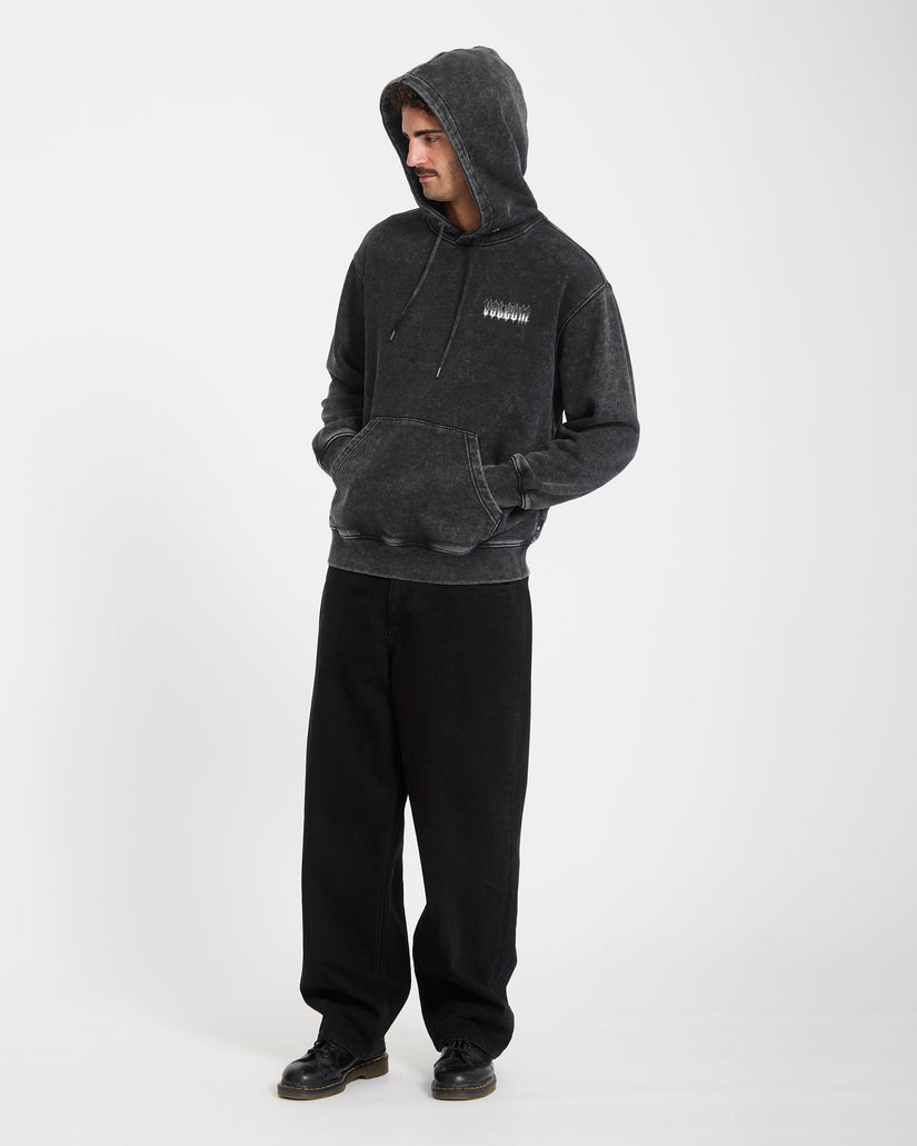 Sweat à capuche Noder - Light Acid Black