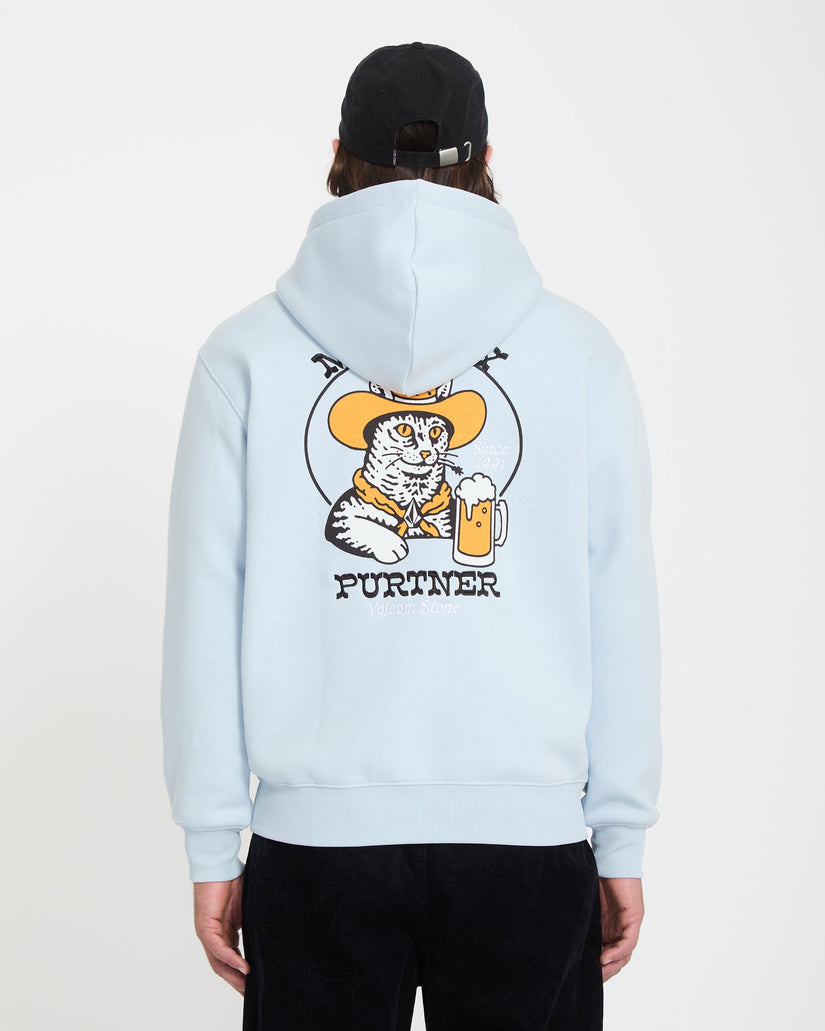 Sweat à capuche Noder - Light Blue Acid