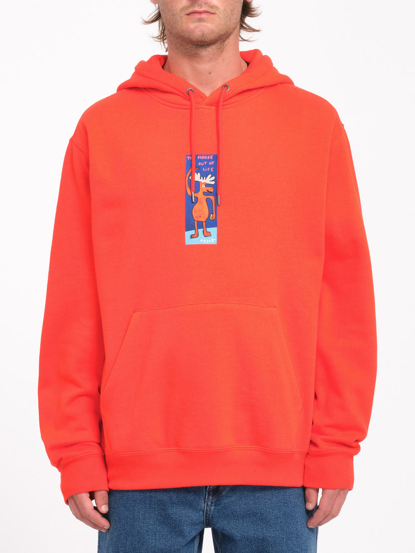 Sweat à capuche Olivmoose - BRIGHT RED