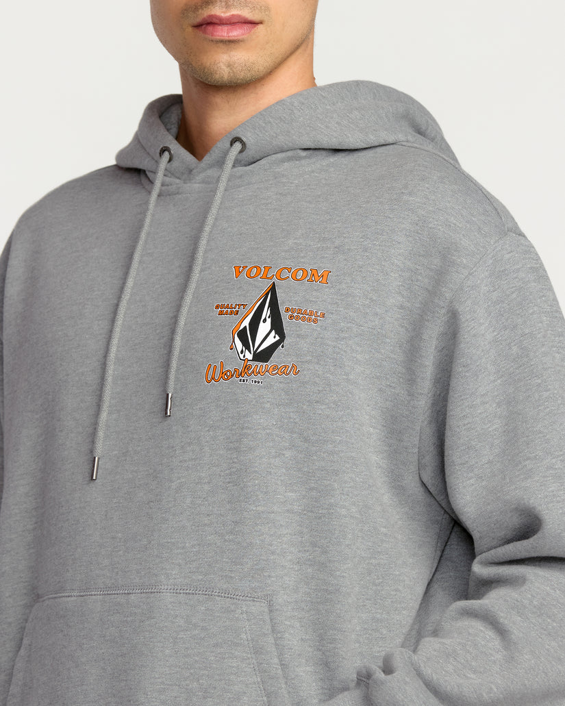 Sweat À Capuche Workwear - Heather Grey