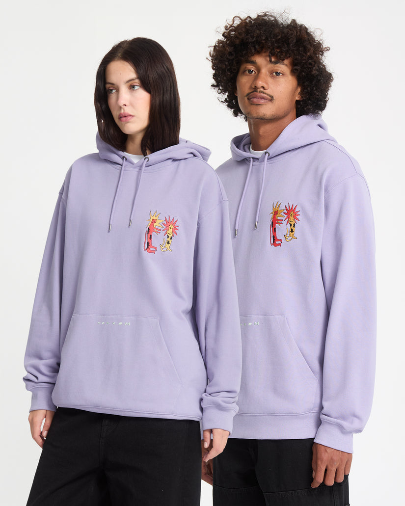 Sweat À Capuche Longo Cats - Purple Ash