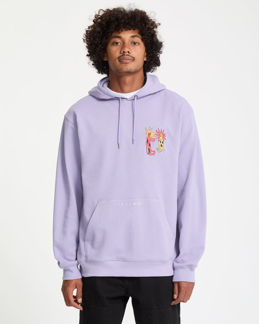 Sweat À Capuche Longo Cats - Purple Ash