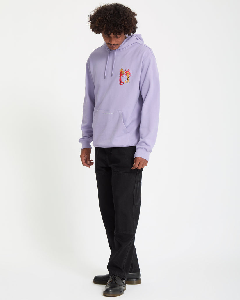 Sweat À Capuche Longo Cats - Purple Ash
