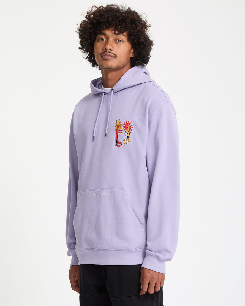 Sweat À Capuche Longo Cats - Purple Ash