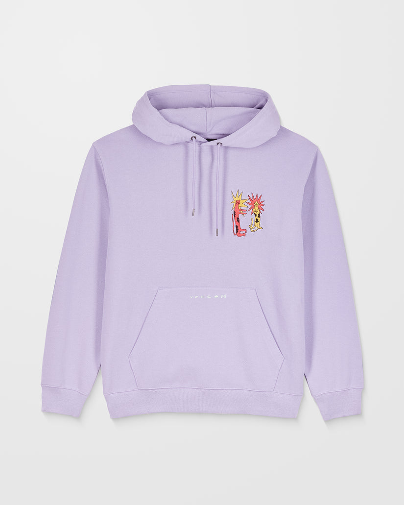 Sweat À Capuche Longo Cats - Purple Ash