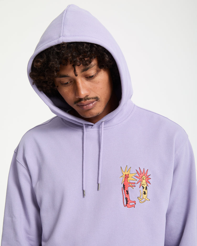 Sweat À Capuche Longo Cats - Purple Ash