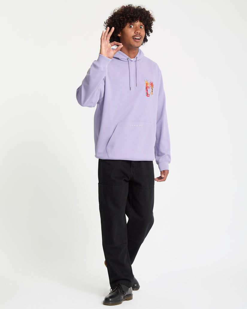 Sweat À Capuche Longo Cats - Purple Ash
