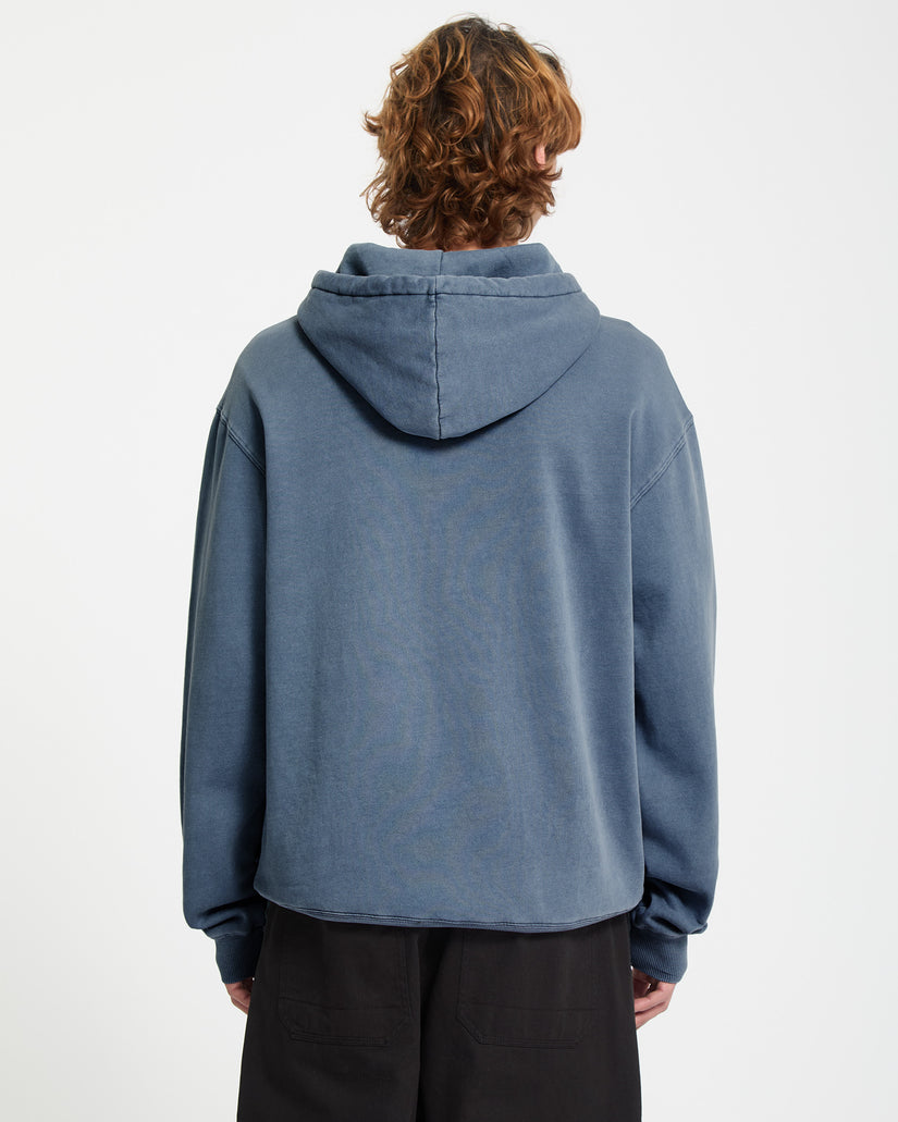 Sweat à capuche Single Stone - Blue Wash