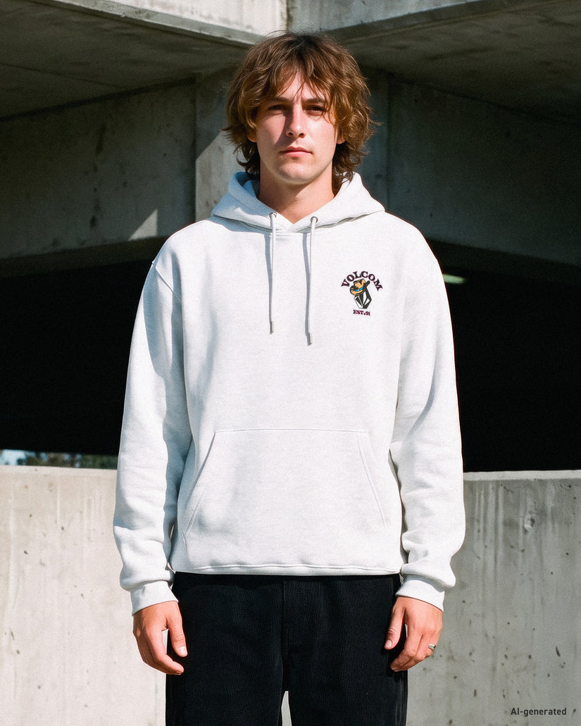 Sweat à capuche Noder - Bone Heather