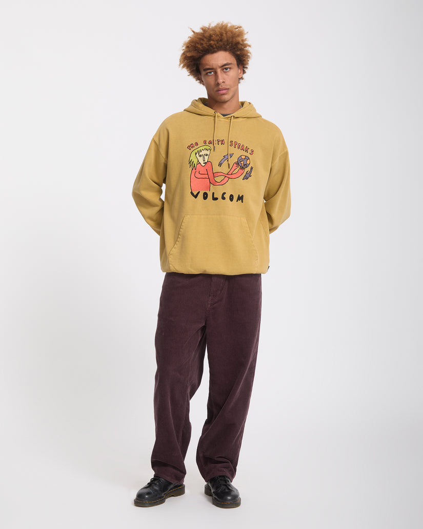 Sweat à capuche Earth Speaks - Mustard