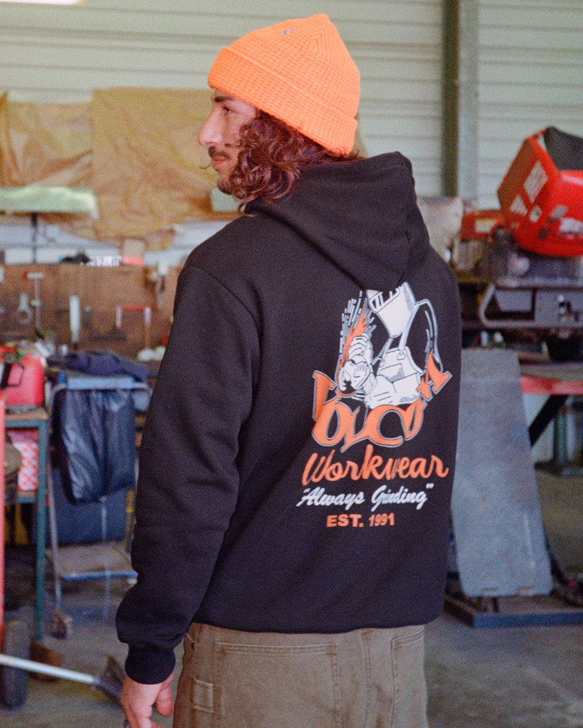 Sweat à capuche Always Grinding - Black