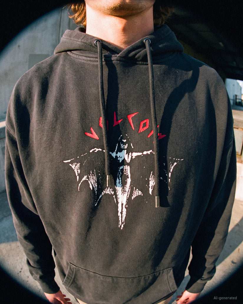 Sweat à capuche Wrong Angel - Light Acid Black