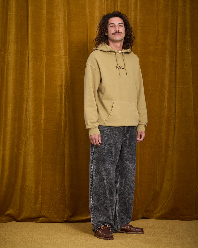 Sweat à capuche Big Stone - Mustard