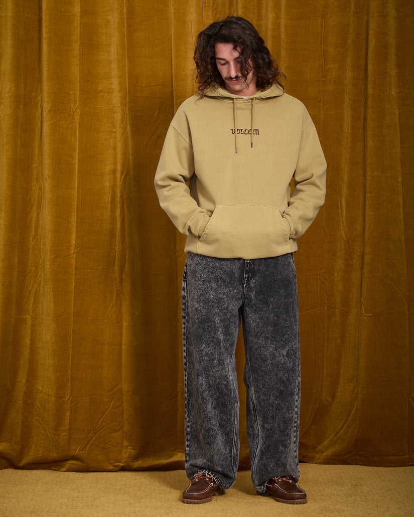 Sweat à capuche Big Stone - Mustard