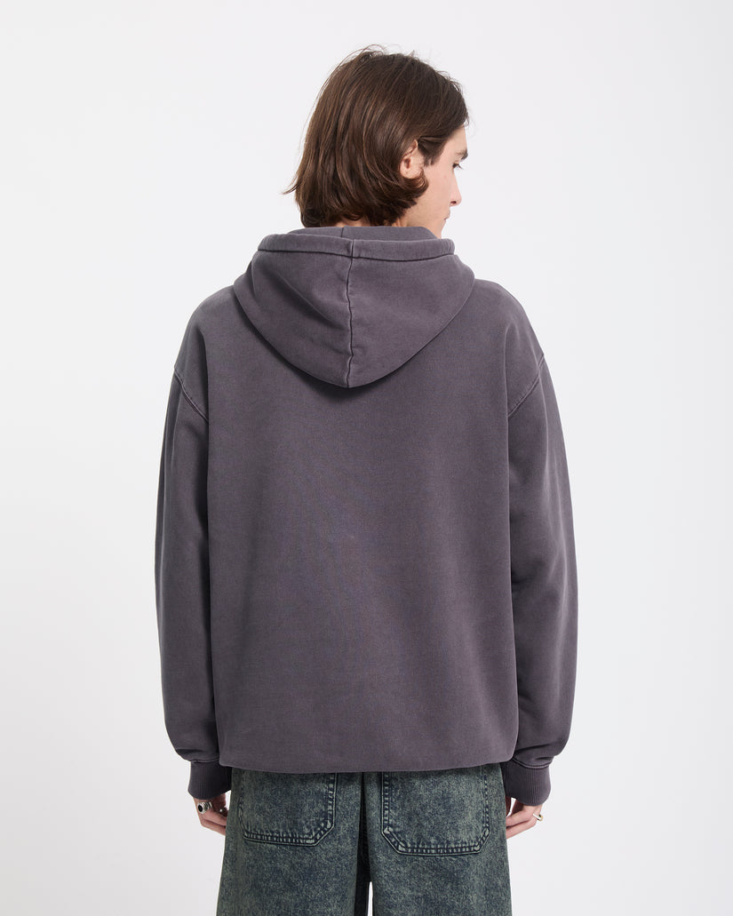 Sweat à capuche Big Stone - Raisin