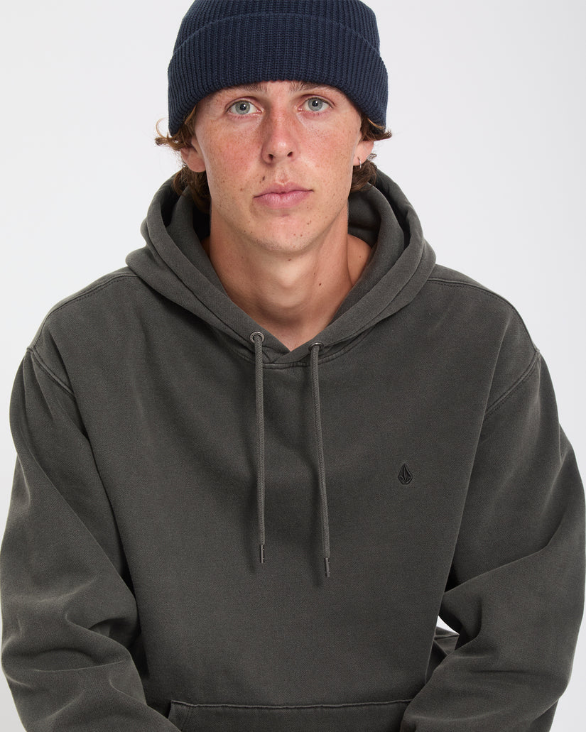Sweat à capuche Single Stone - Rinsed Black