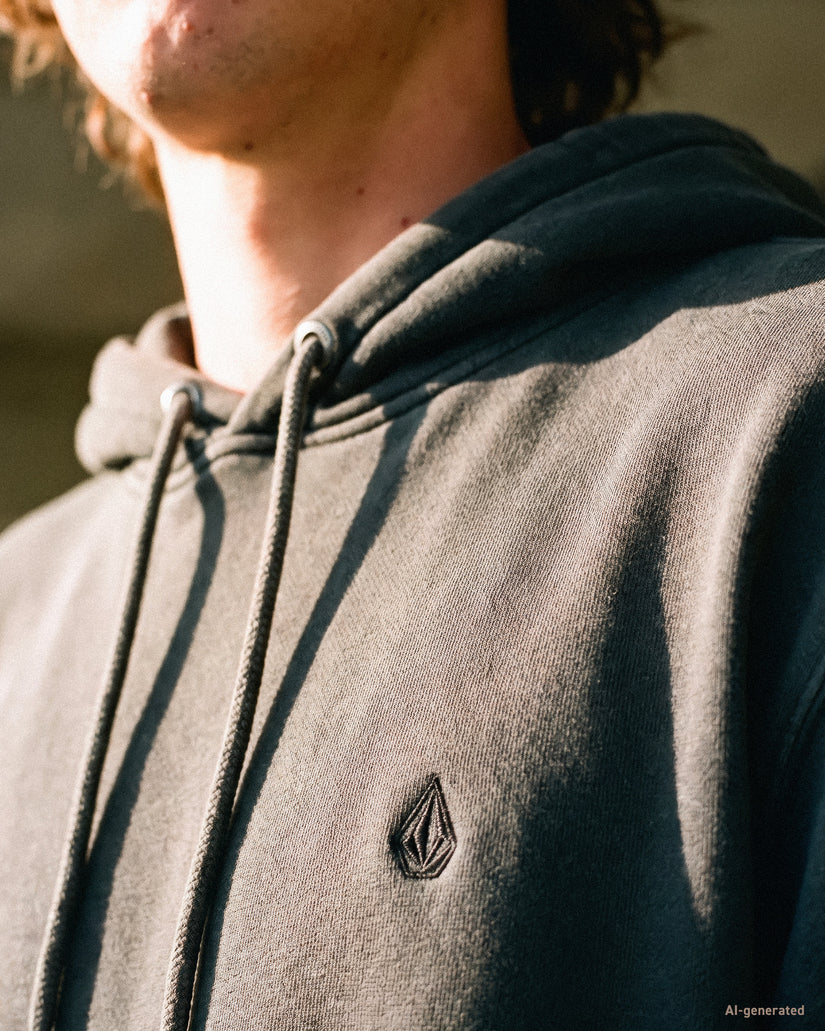 Sweat à capuche Single Stone - Rinsed Black