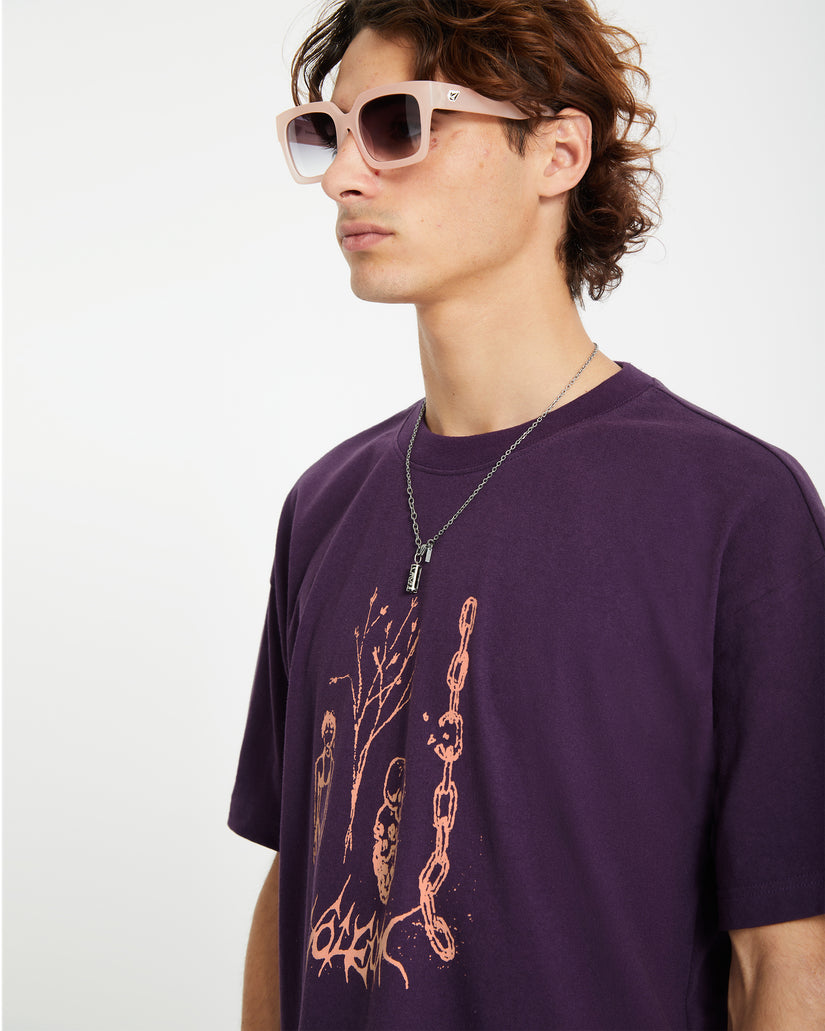 T-shirt Poetic Dess - GRAPE ROYALE