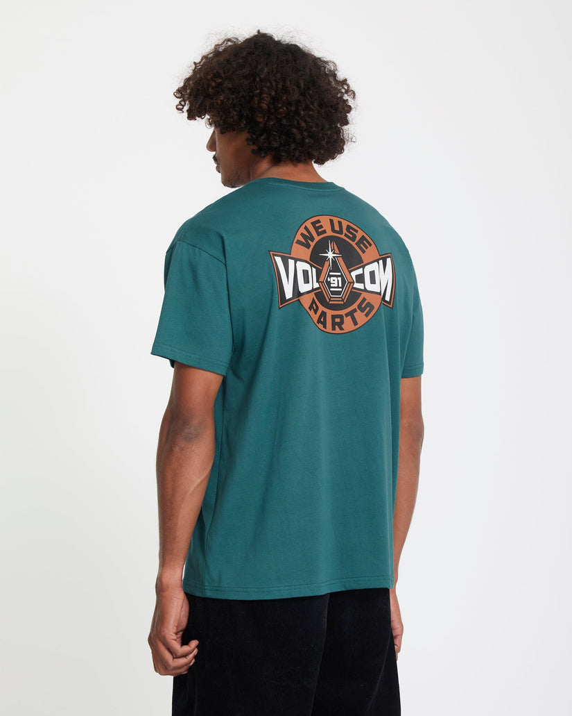T-shirt Parted Out Pocket - Rifle Green