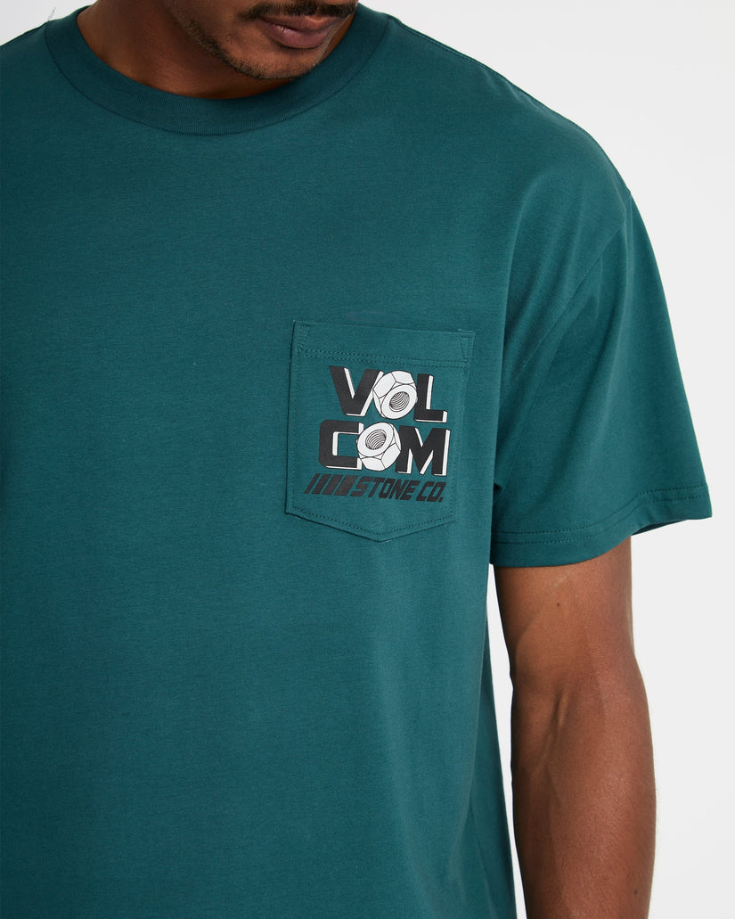 T-shirt Parted Out Pocket - Rifle Green