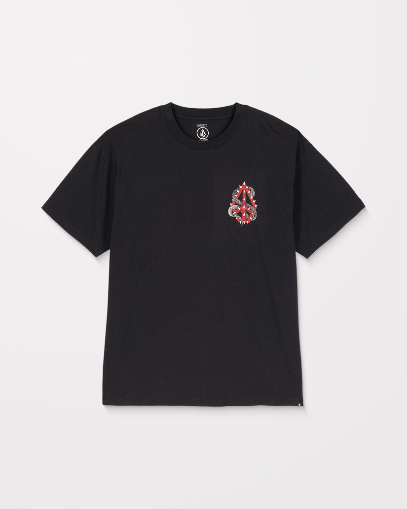 T-Shirt Snake Peace - Black